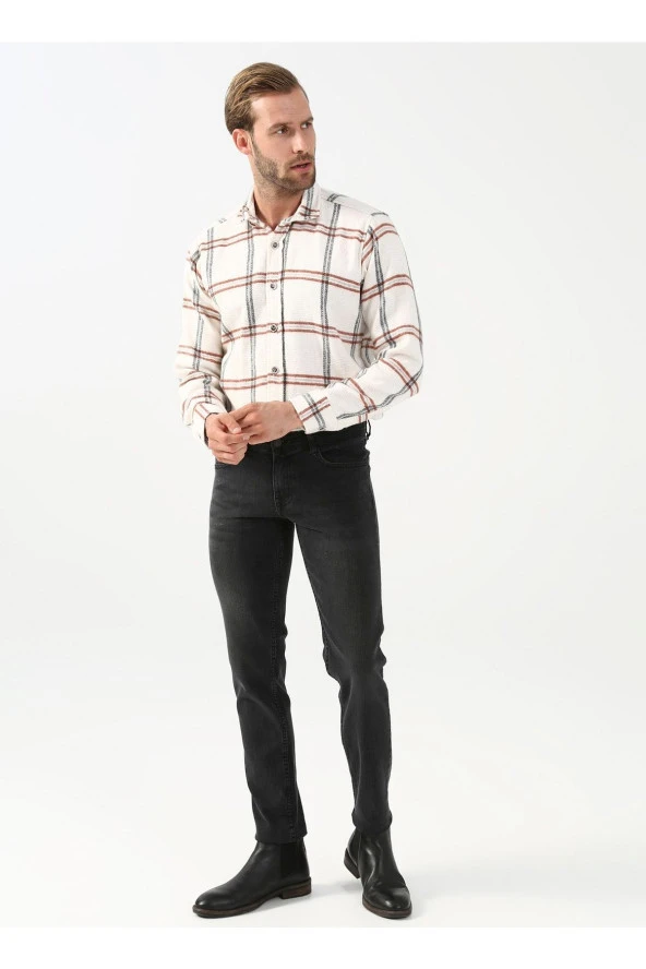 Normal Bel Normal Paça Slim Fit Gri Erkek Pantolon Pn2016600113 ürün görseli 1