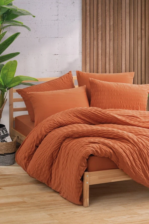 Cotton Box  Crepe Kiremit Çift K. Nevresim Takımı ürün görseli 1