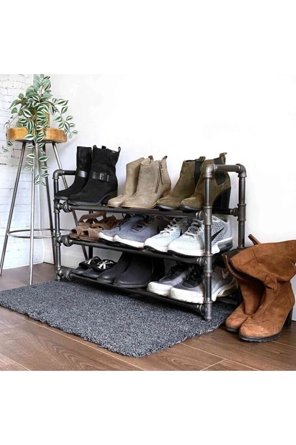 Dekoratif Borudan Ayakkabılık 75 Cm RafNo538 ürün görseli 1