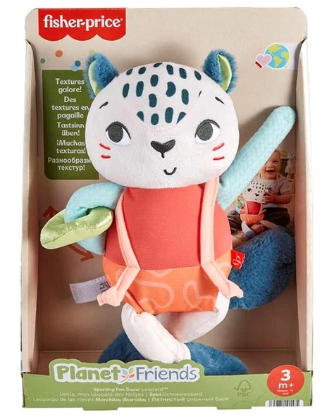 Fisher Price Eğlenceli Dostum Kar Leoparı Pelüş HKD64 ürün görseli 1