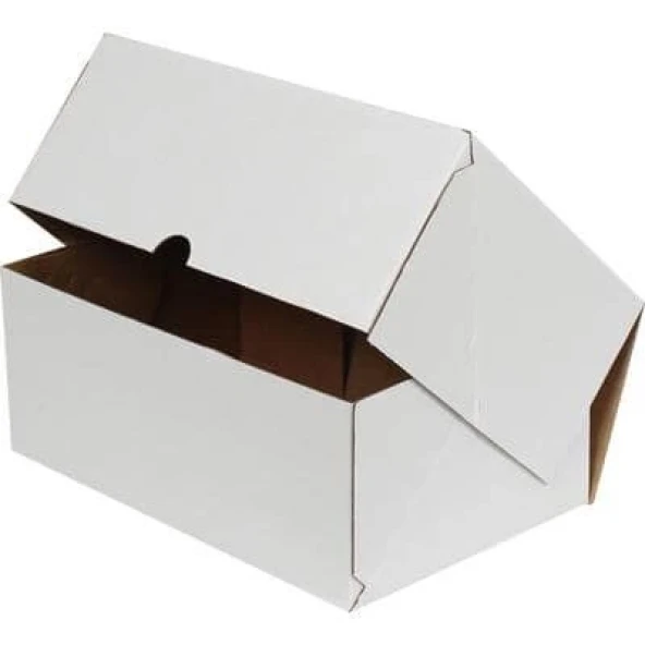 17x17x6cm E-Ticaret Kargo Kutusu - 4 Nokta - Beyaz ürün görseli 1