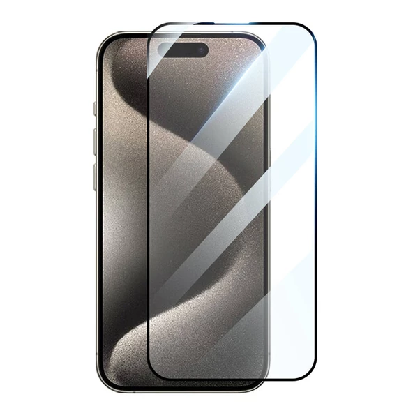 Vendas Apple iPhone 15 Pro Max HD Glossy Zore 3D Rak Screen Protector - Resim 3