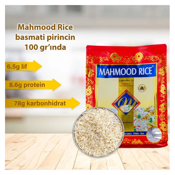 Mahmood Rıce 1121 Basmati Pirinç 4Kg ürün görseli 1