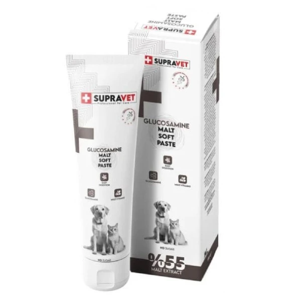 Supravet Glucosamine Kedi ve Köpek Eklem ve Kas Destekleyici Malt Paste 100 Gr ürün görseli 1