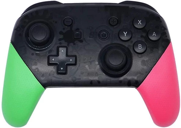 Cosmostech Switch Ve Pc Uyumlu Pro Controller Kablosuz Oyun Kolu Yeşil-Pembe ürün görseli 1