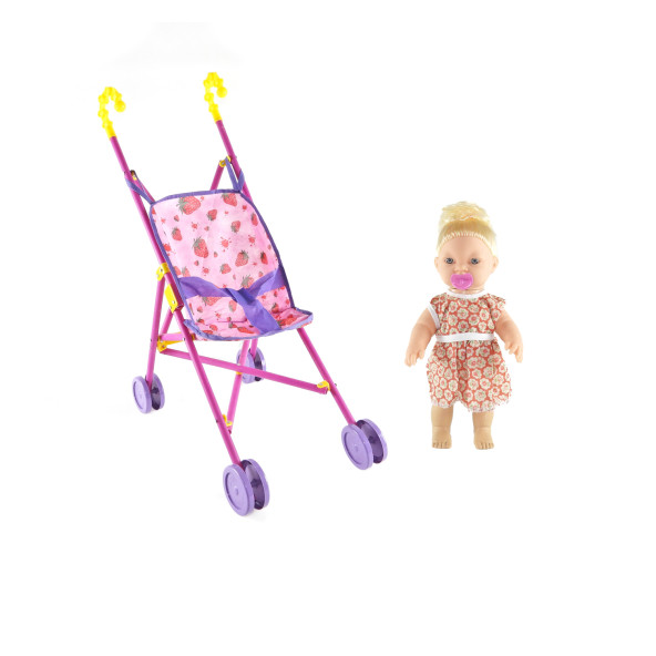 Oyuncak Ağlayan Bebek Baston Pusetli Set ürün görseli 1