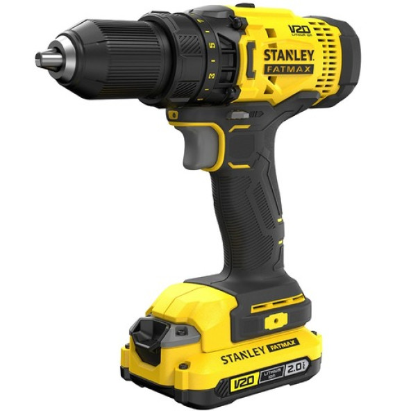 Stanley SCD700D2K 18V 2.0AH V20 Lityum Çift Akülü Darbesiz Matkap ürün görseli 1