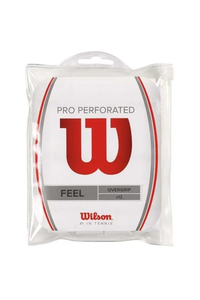 Wilson Pro Perforated 12'li Tenis Gribi Beyaz wrz4006wh ürün görseli 1
