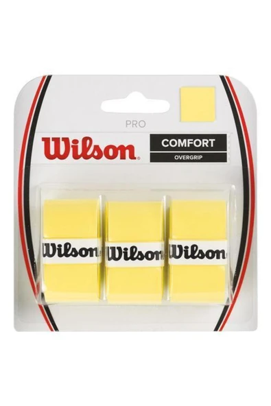 Wilson Pro Comfort 3'lü Sarı Tenis Gribi ürün görseli 1