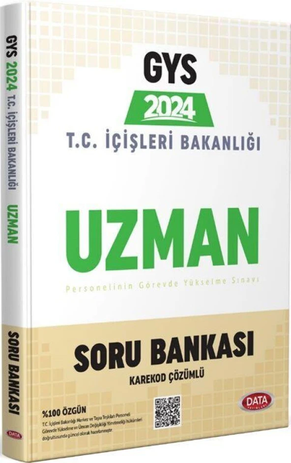 T.C. İçişleri Bakanlığı Uzman GYS Soru Bankası Data Yayınları ürün görseli 1