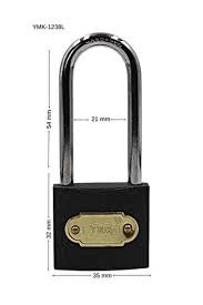 Uzun Asma Kilit 32 Mm Trı-Cırcle 2 Adet - Resim 3