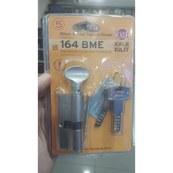 Kale 164 BME 68 Mm Mandallı 5 Anahtarlı Silindir - Resim 2