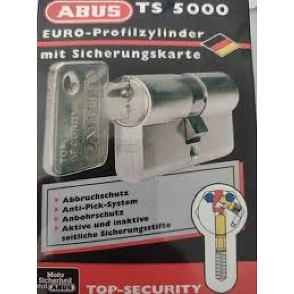 Abus 110 Mm 3 Anahtarlı Saten Silindir ürün görseli 1