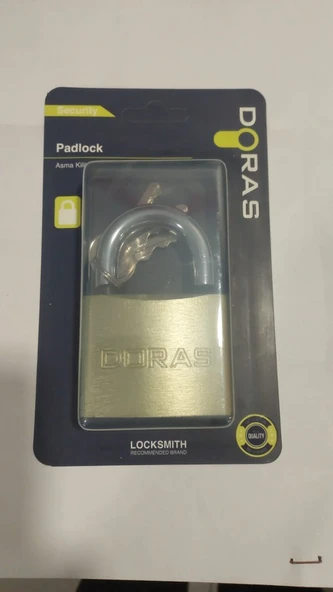 Doras 63 Mm Sarı Döküm Asma Kilit ürün görseli 1