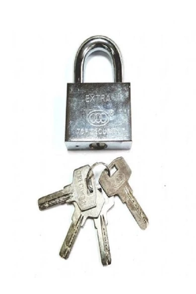 Trı-Cırcle Padlock 60 Mm Krom Kaplama Asma Kilit ürün görseli 1