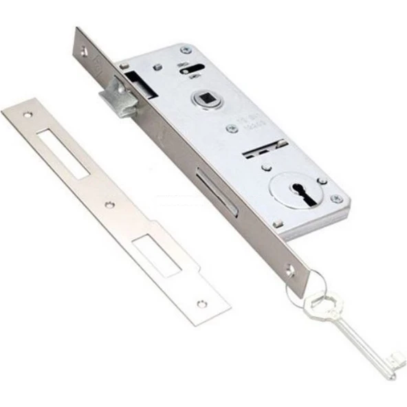 Kale Kapı Kilidi Tek Anahtarlı 151 40 mm Nikel - Resim 3