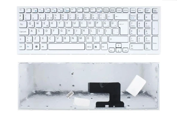 Sony Vaio VPCEH1C5E, VPCEH1E1E, VPCEH2C5042B Notebook Klavye (Beyaz TR) ürün görseli 1