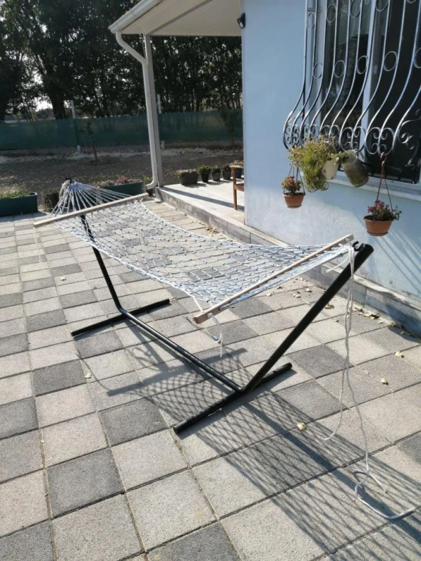 Metal Hamak Ayağı Metal Hamak Demiri Siyah Renk Abronya ürün görseli 1
