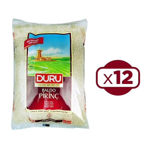 Duru Baldo Pirinç 1 Kg x 12 Adet ürün görseli 1