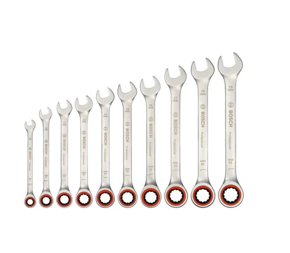 Bosch Professional Cırcır Anahtar Seti 10 Parça - 1600A02AU0 ürün görseli 1