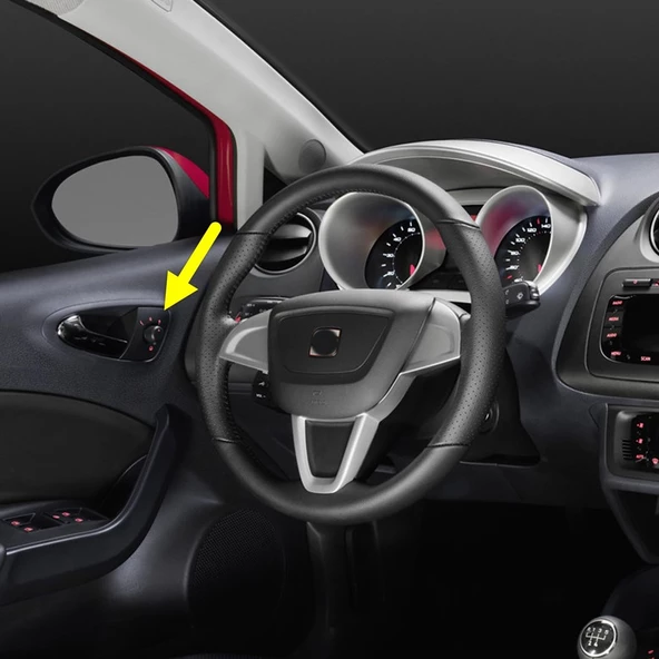 Seat İbiza 2009-2012 Dış Dikiz Ayna Ayar Kumandası Otomatik 6J1959565D ürün görseli 1