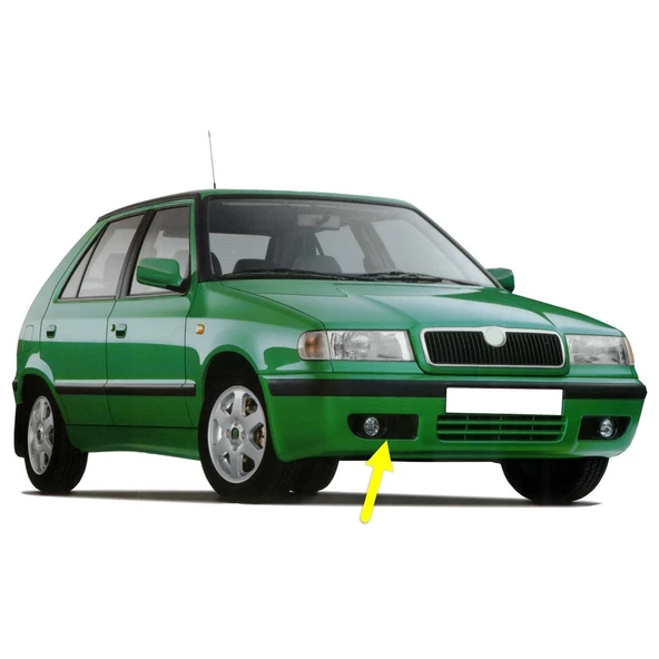 Skoda Felicia 1998-2001 Ön Tampon Sağ Sis Farı Çerçevesi 6U0807432B ürün görseli 1