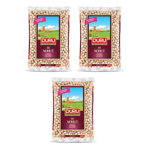 Duru İri Nohut 1000 gr 3 lü ürün görseli 1