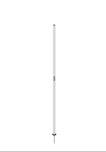 Scucs 1162 Slalom Çubuğu Çivili Tek Beyaz 130 cm ürün görseli 1