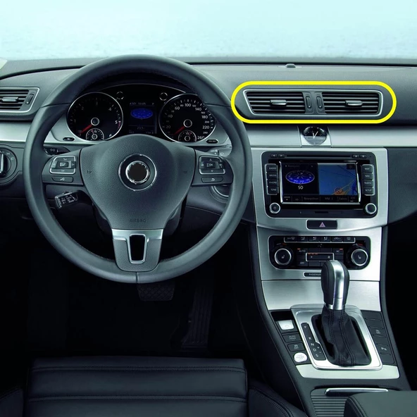 VW Passat CC 2009-2012 Ön Konsol Orta Havalandırma Izgarası 3AB819728A ürün görseli 1
