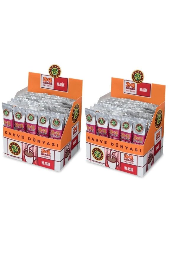 Kahve Dünyası 2 si 1 Arada Klasik Kahve  40 x 12 gr x 2 Adet ürün görseli 1