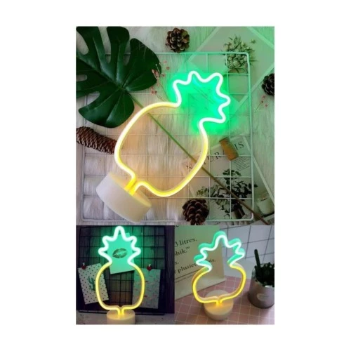 Periboia Ananas Neon Lamba - Resim 3