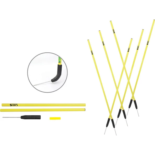Scucx 1161 Slalom Çubuğu Kauçuk Çivili Set 6lı ürün görseli 1
