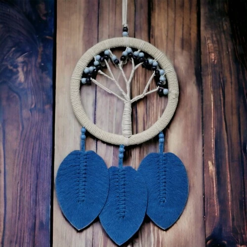 Periboia Rüya Kovan Hayat Ağacı Dream Catcher Mavi ürün görseli 1
