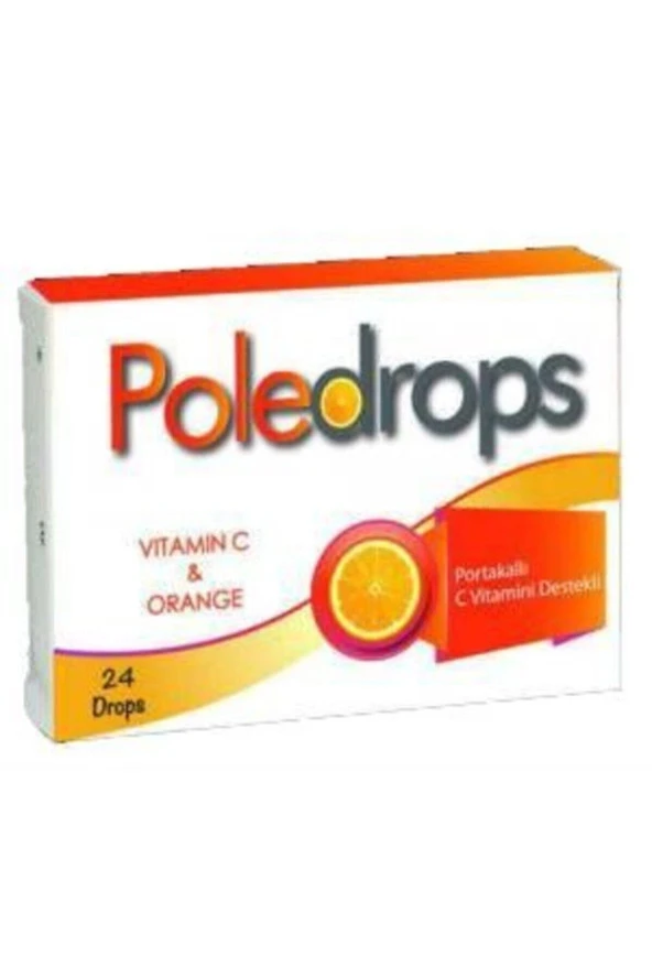 Poledrops Portakal C Vitamini 24 Pastil ürün görseli 1