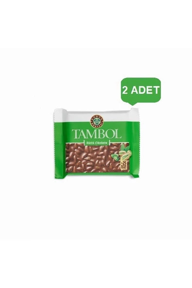 Kahve Dünyası Tambol Antep Fıstıklı Çikolata 77 gr x 2 Adet ürün görseli 1