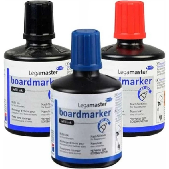 Legamaster Edding 100 ml Tahta Kalemi Mürekkebi 3 Farklı Renk ürün görseli 1