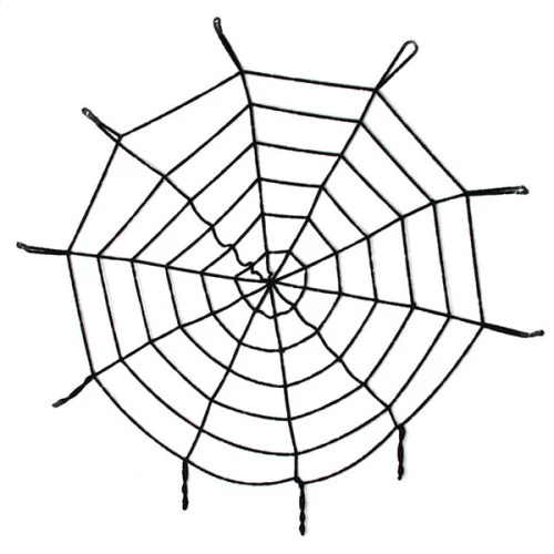 Periboia Halloween Cadılar Bayramı Örümcek Ağ Dekor Siyah ürün görseli 1