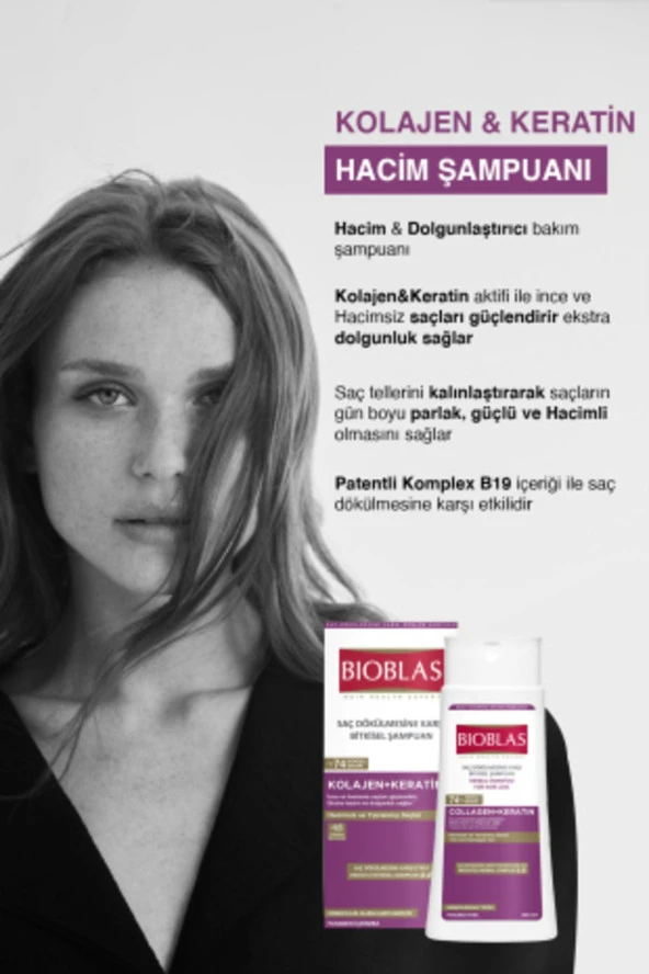 Bioblas Collagen Keratin Şampuan 360 ml - Resim 4