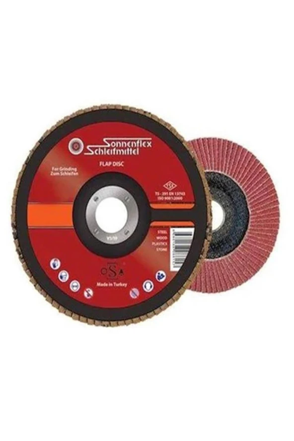 115x22.23mm Nk-60 4 1/2''x7/8'' Flap Disk 1 Adet ürün görseli 1