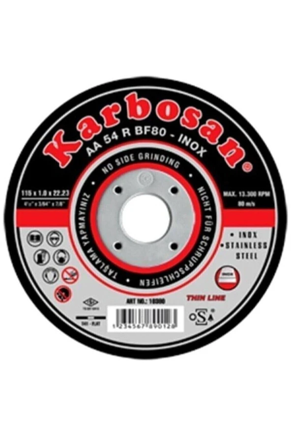 115x1 Inox Kesme Taşı ürün görseli 1