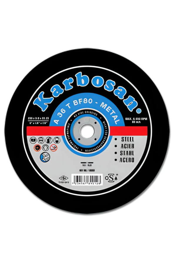 180x3.0x22.23 Metal Kesme Taşı 25 Adet ürün görseli 1