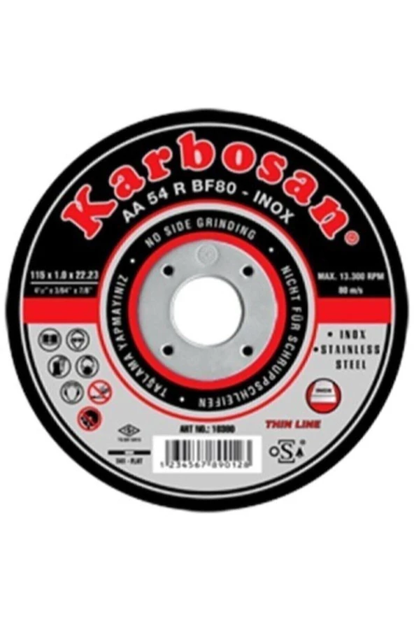 115x1 Inox 25'li Kesme Taşı ürün görseli 1