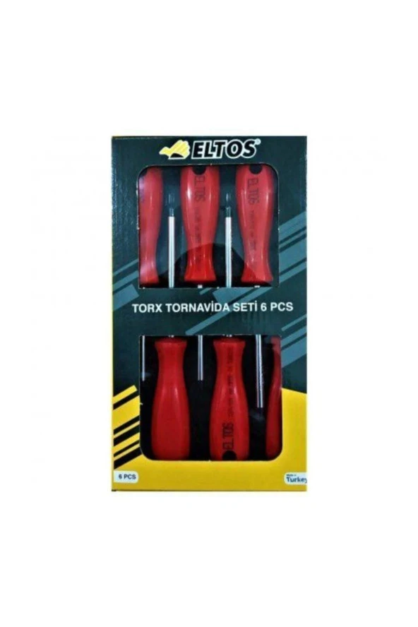 Eltos 6'Lı Torx Tornavida Seti Sertleştirilmiş Özel Uçlu Yerli Üretim ürün görseli 1