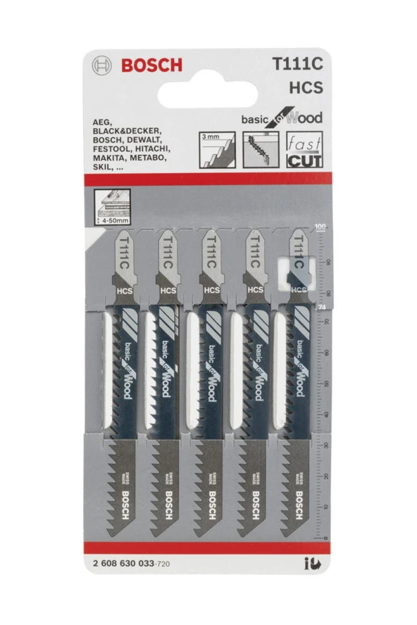 Bosch T 111 C Basic For Wood 5'Li Dekupaj Testeresi Bıçağı - Resim 2