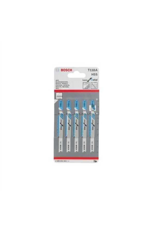 T 118 A Metalde Normal Kesim Için 5'li Dekupaj Testere Bıçağı ürün görseli 1