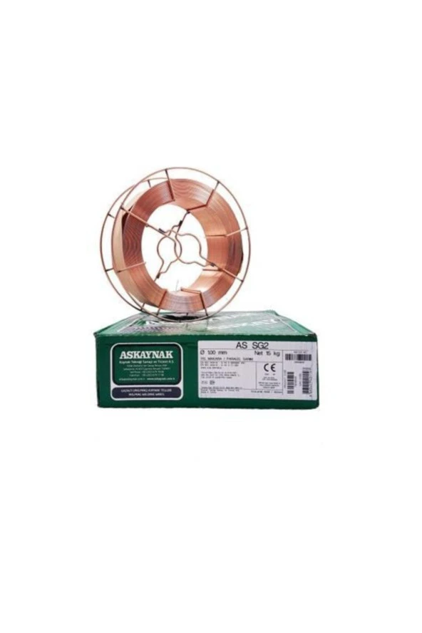Askaynak As Sg2 Gazaltı Kaynak Teli 1mm 15kg ürün görseli 1