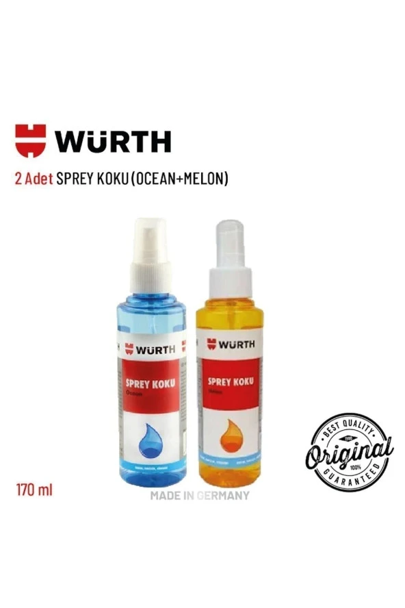 Würth 2'Lİ SPREY KOKU SETLERİ  OCEAN+MELON ürün görseli 1
