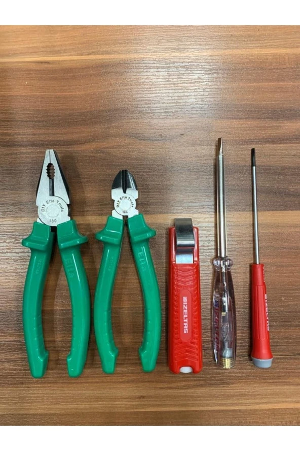 Elta 5 Parça Usta Seti 180 Mm Elta Pense 160 Mm Elta Yan Keski Set ürün görseli 1