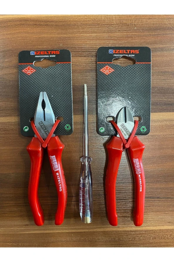 180 Mm Pense , 160 Mm Yan Keski , 190 Mm Kontrol Kalemi Seti 3 Parça ürün görseli 1