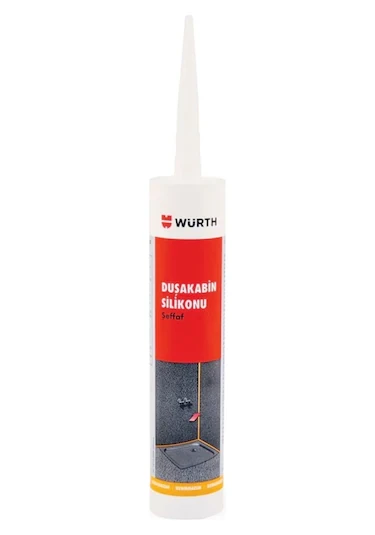 Würth Duşakabin Silikonu Şeffaf 310 Ml 2 Li Paket ürün görseli 1